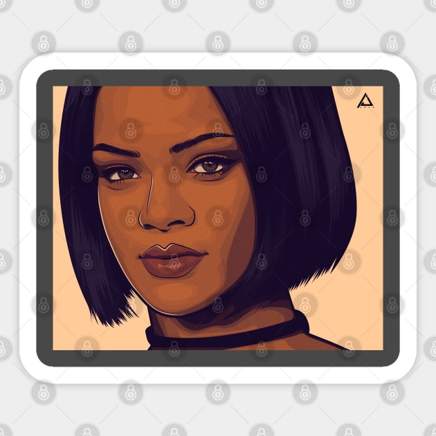 RIHANNA Sticker by stooldee_anthony@yahoo.com